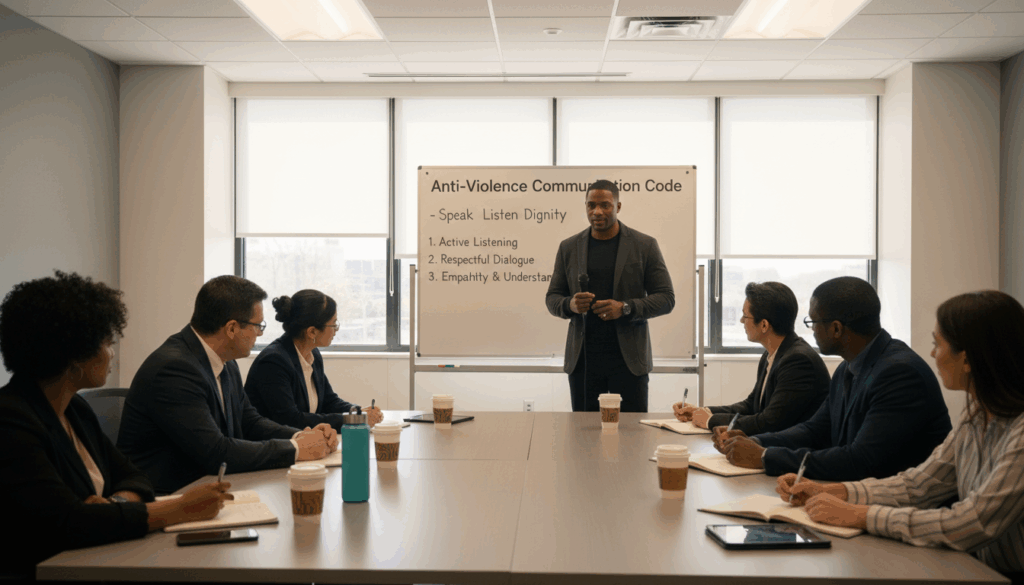 anti violence communication code